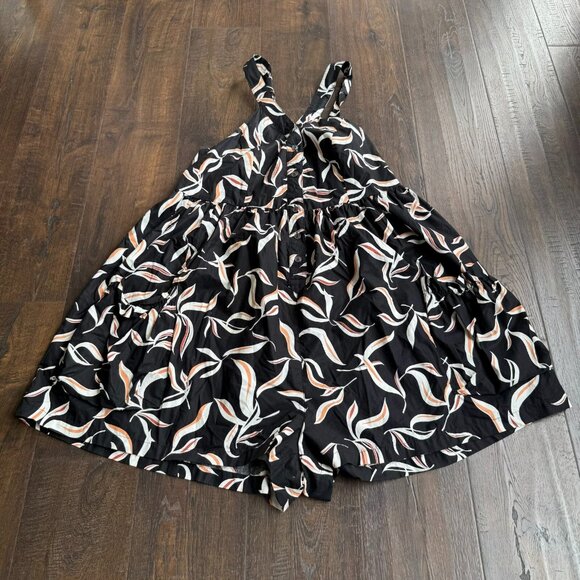 Anthropologie Hei Hei Women's Palma Printed Cutout Sleeveles Romper Shorts Sz M - Picture 2 of 12